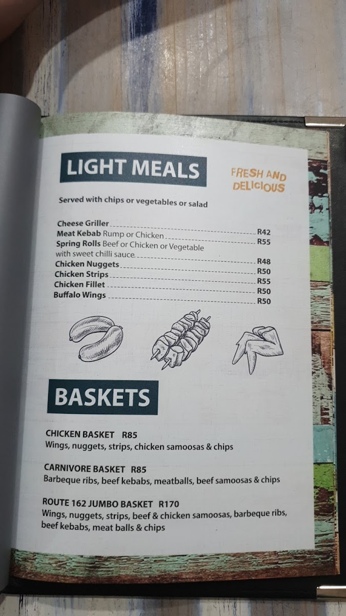 Menu The Venue At Route 162-7